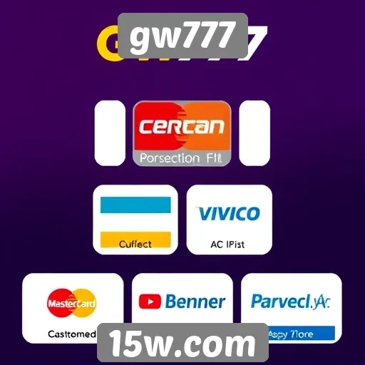 Métodos de pagamento no site gw777